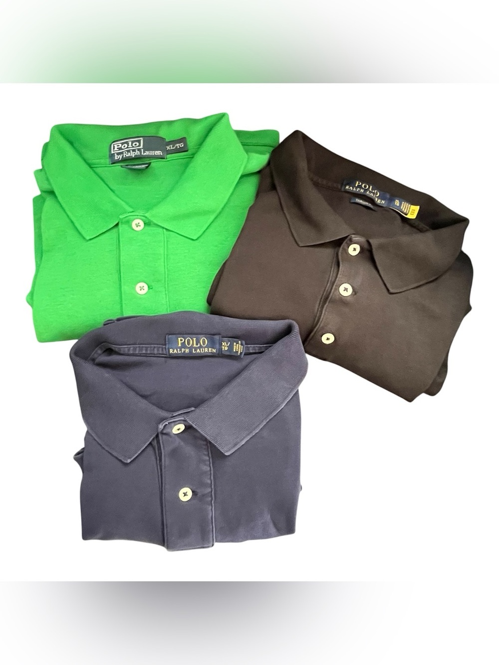 🔥LOT OF 3 Polo Ralph Lauren
Classic Pique Cotton Polo Shirts 
SZ XL